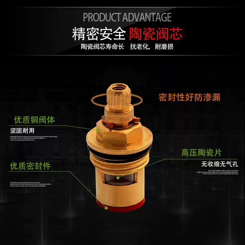 卫浴零件邦哥全铜加厚三角阀 冷热水开关 厨卫马桶热水器止水阀 5